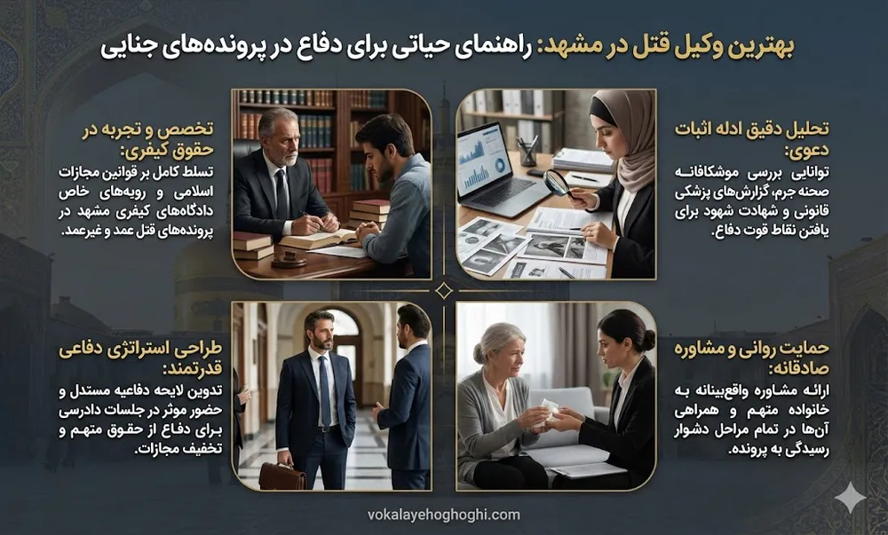 نکات مهم برای انتخاب بهترین وکیل قتل در مشهد