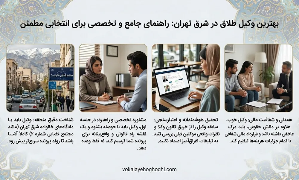 بهترین وکیل طلاق در شرق تهران