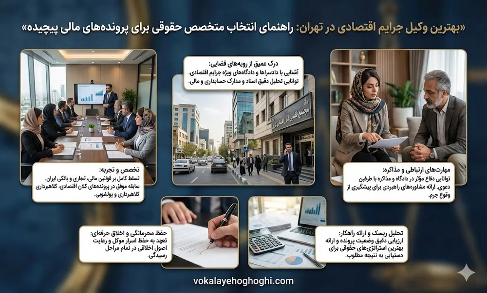 بهترین وکیل جرایم اقتصادی در تهران