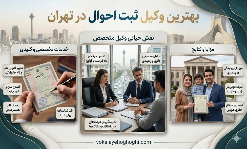 بهترین وکیل ثبت احوال در تهران