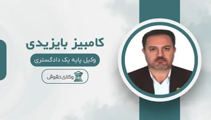 کامبیز بایزیدی بهترین وکیل در پیرانشهر