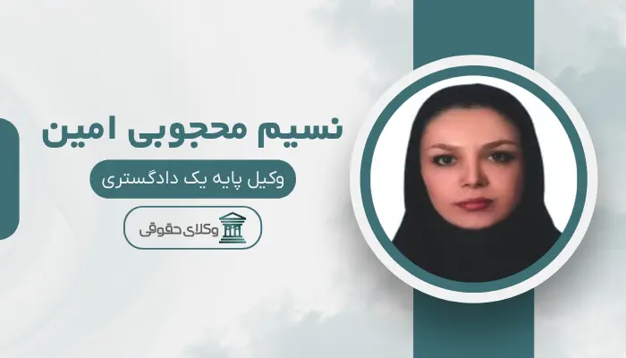 نسیم محجوبی امین بهترین وکیل خانواده در مرکز تهران