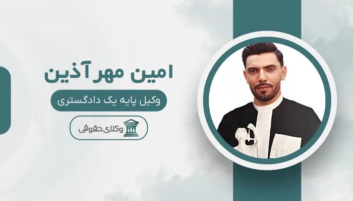 امین مهرآذین - بهترین وکیل باغستان