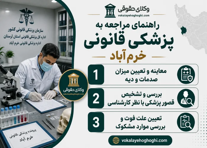 راهنمای مراجعه به پزشکی قانونی خرم آباد