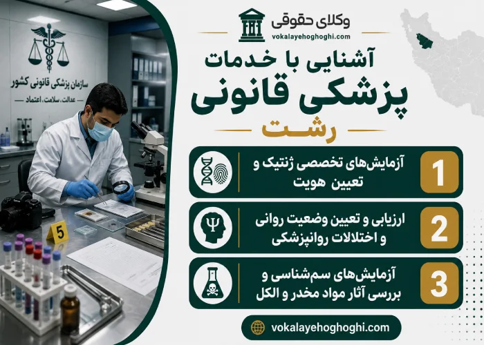 آشنایی با خدمات پزشکی قانونی رشت