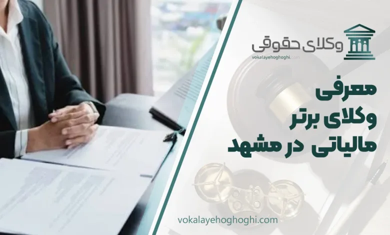 بهترین وکیل مالیاتی در مشهد